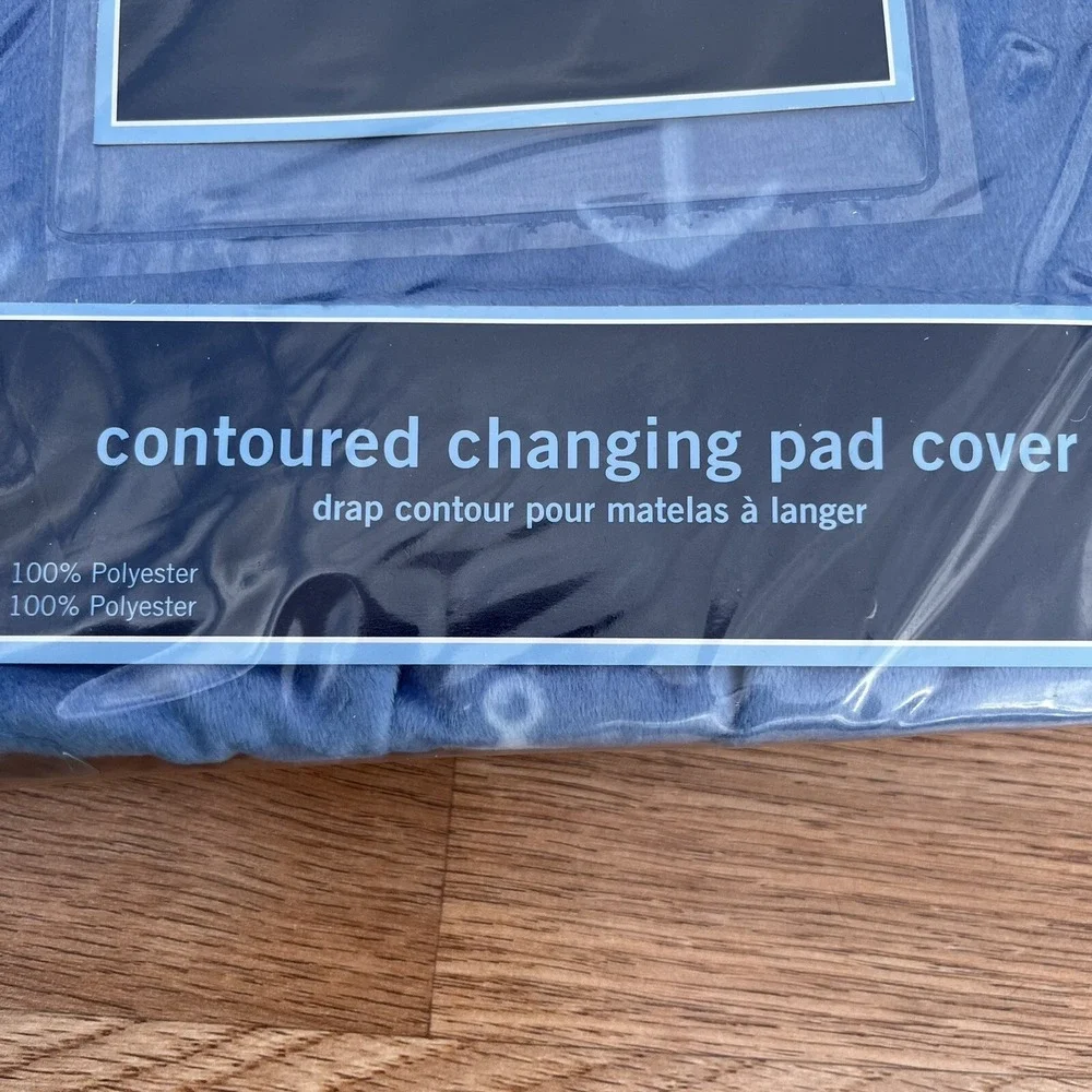 Nautica Kids Brody‎ Contoured Changing Pad Cover Blue with Anchors Nautical NEW